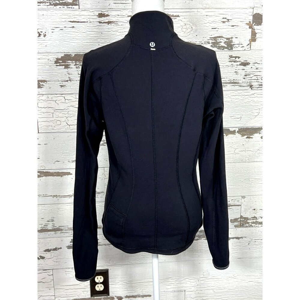 LULULEMON Women's Reversible Run U-Turn Grey/Black 1/2 Zip Pullover Sz 6 W3708S - Picture 6 of 7